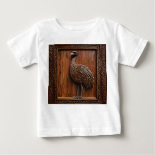 T-shirt Pour Bébé Impression 3d Wood Australian Emu