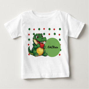 T-shirt Pour Bébé Impression Alligator Apple