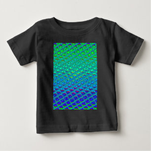 T-shirt Pour Bébé Impression d'art à motif de sirène bleue italienne