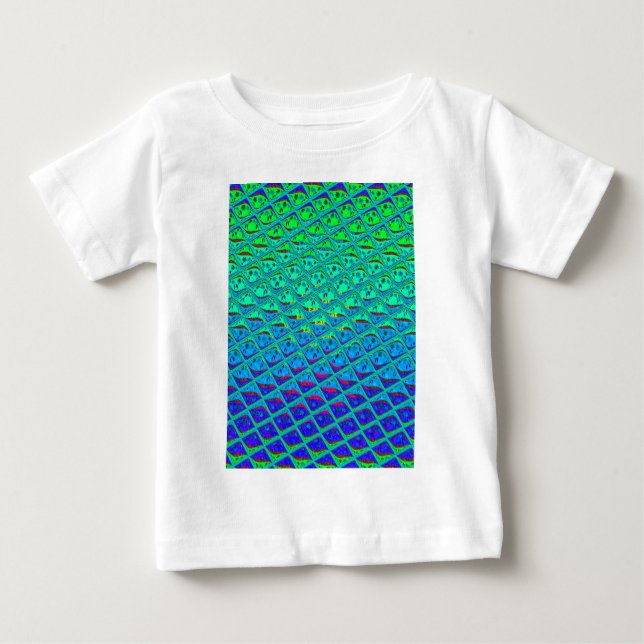 T-shirt Pour Bébé Impression d'art à motif de sirène bleue italienne (Devant)
