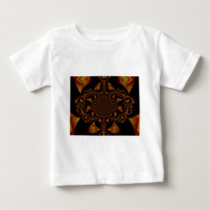 T-shirt Pour Bébé Impression d'art Kaleidoscope crâne