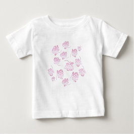 T-shirt Pour Bébé Impression rose.