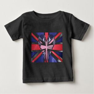 T-shirt Pour Bébé Imprimer "I Love UK"