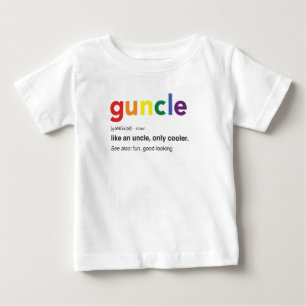 T-shirt Pour Bébé Imprimer la définition de l'oncle drôle