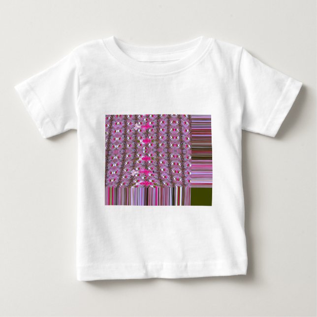 T-shirt Pour Bébé Imprimer l'art Motif Abstrait dense et complexe (Devant)