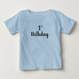 T-shirt Pour Bébé Imprimer minimaliste Premier anniversaire Tee