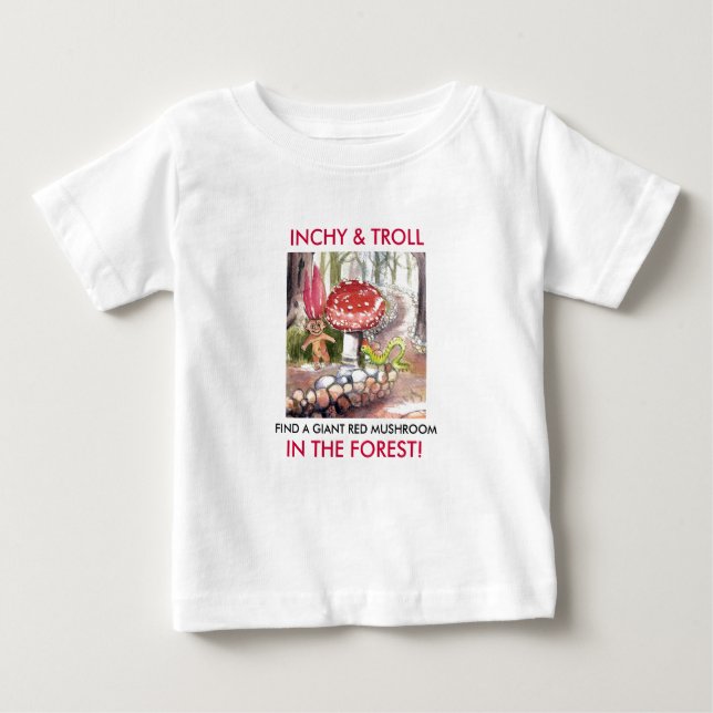 T-shirt Pour Bébé Inchy et Troll (Devant)