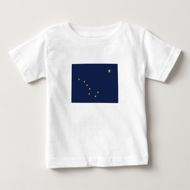 T-shirt Pour Bébé Indicateur de l'état de l'Alaska (Devant)