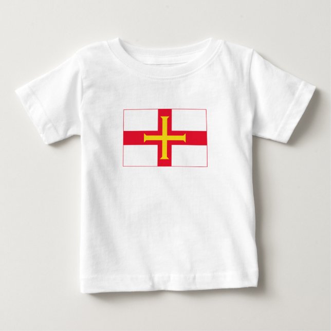 T-shirt Pour Bébé Indicateur Guernesey (Devant)