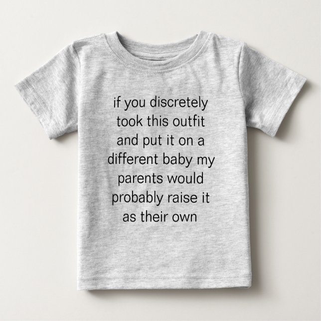 T-shirt Pour Bébé indiscernable (Devant)
