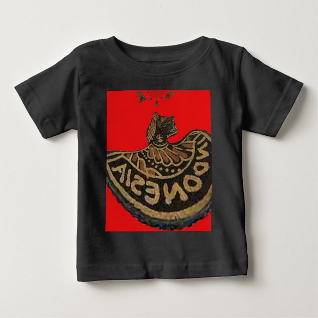 T-shirt Pour Bébé Indonésie Marionnette Javanaise Art culturel (Devant)