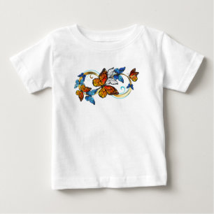 T-shirt Pour Bébé Infinité de papillons monarques