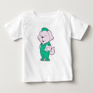 T-shirt Pour Bébé Infirmière de chien