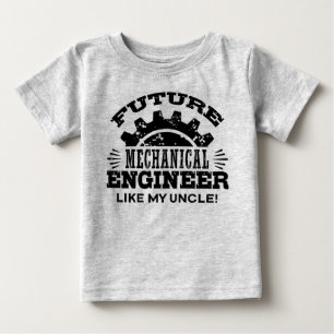 T-shirt Pour Bébé Ingénieur Mécanique Comme Mon Oncle