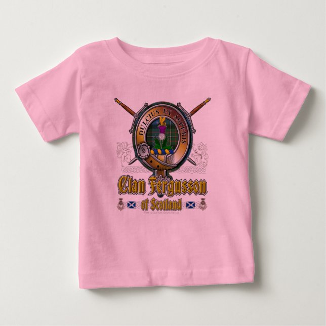 T-shirt Pour Bébé Insigne du clan Fergusson (Devant)