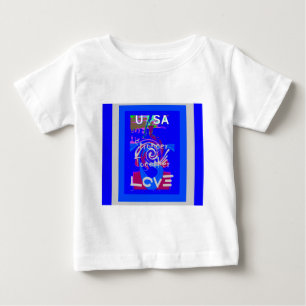 T-shirt Pour Bébé Inspiration USA Nous Sommes Forts Ensemble Avec Am