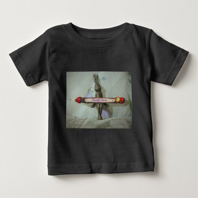 T-shirt Pour Bébé Inspirational Rabbit : Always Love Sign Art Print (Devant)