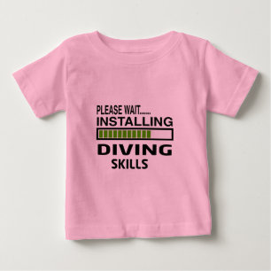 T-shirt Pour Bébé Installation des qualifications de plongée