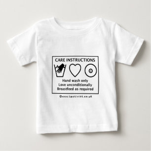 T-shirt Pour Bébé Instructions de soin