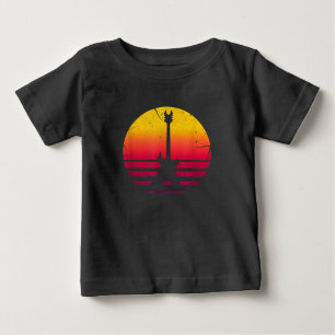 T-shirt Pour Bébé Instrument de loterie de Guitar Sunset