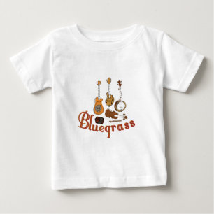 T-shirt Pour Bébé Instruments de Bluegrass