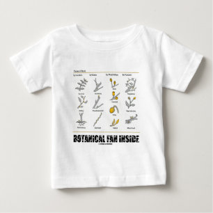 T-shirt Pour Bébé Intérieur botanique de fan (types de bourgeons)