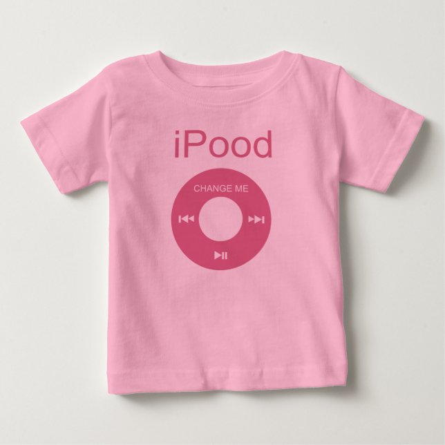 T-shirt Pour Bébé iPood Funny Baby Shirts (Devant)