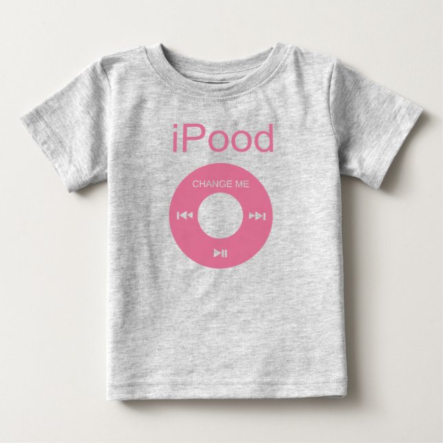 T-shirt Pour Bébé iPood Funny Baby Shirts (Devant)