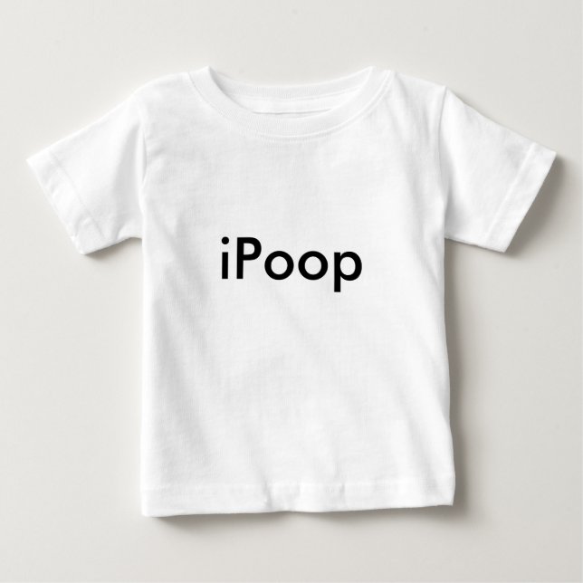 T-shirt Pour Bébé iPoop (Devant)