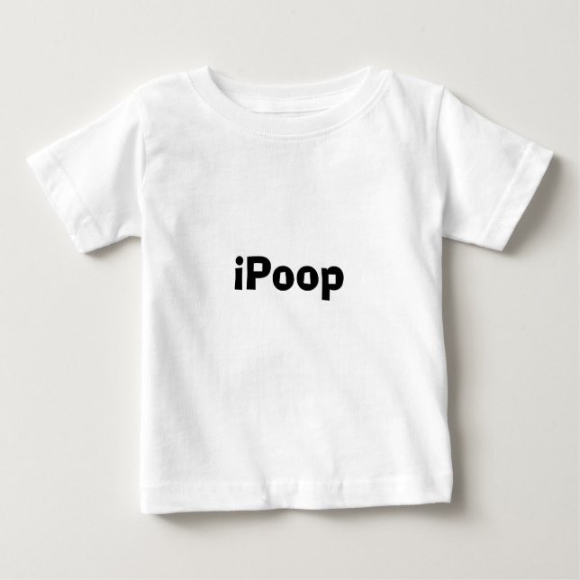 T-shirt Pour Bébé iPoop (Devant)