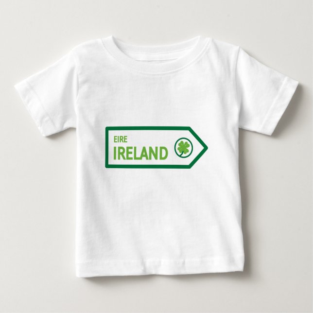 T-shirt Pour Bébé Ireland Road Sign (Devant)