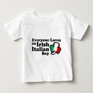 T-shirt Pour Bébé Irish Italian Boy