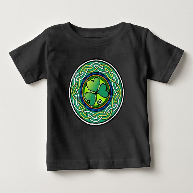 T-shirt Pour Bébé Irish shamrock (Devant)