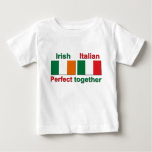 T-shirt Pour Bébé Irlandais italien - perfectionnez ensemble !