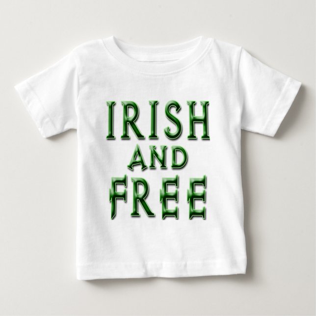 T-shirt Pour Bébé IRLANDE et GRATUIT pour la Saint Patrick (Devant)