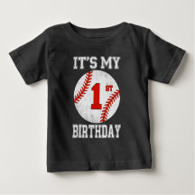 It’s My 1st Birthday Baseball Design