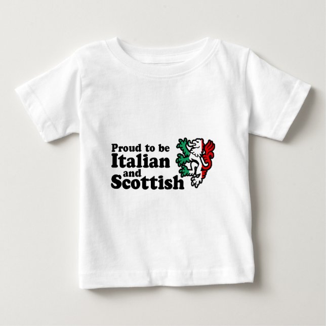T-shirt Pour Bébé Italien écossais (Devant)
