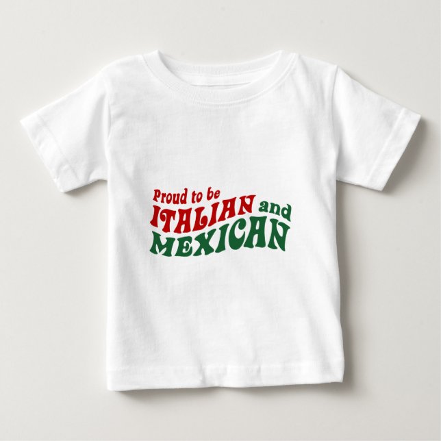 T-shirt Pour Bébé Italien mexicain (Devant)