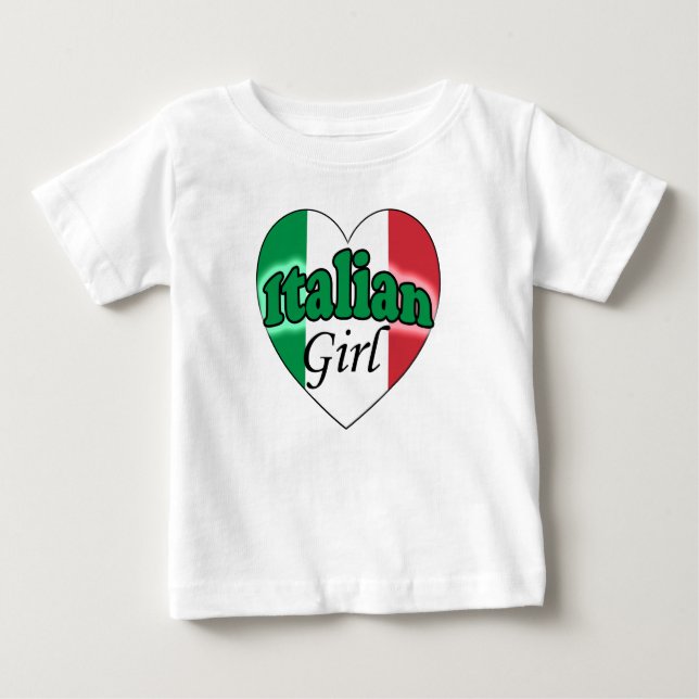 T-shirt Pour Bébé Italienne (Devant)