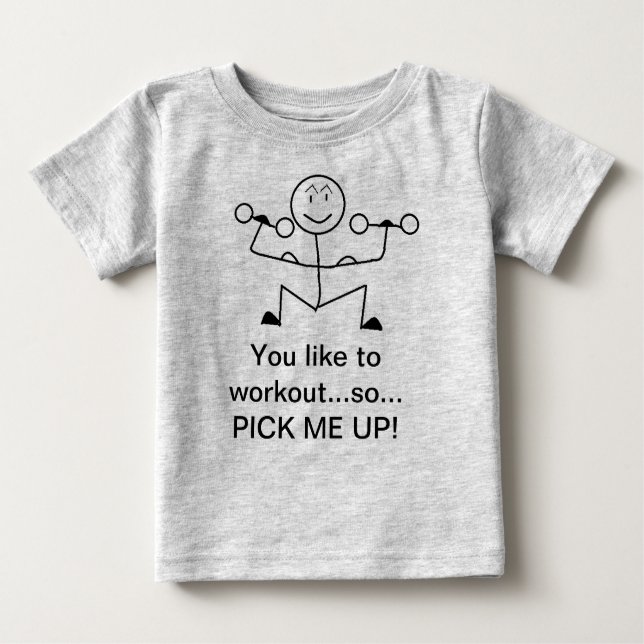 T-shirt Pour Bébé iWorkout (Devant)