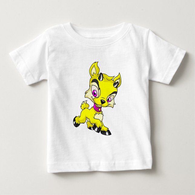 T-shirt Pour Bébé Ixi jaune (Devant)