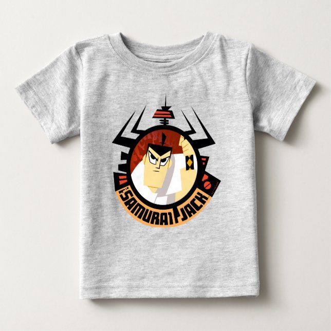 T-shirt Pour Bébé Jack Samurai Dans Le Cadre Futuriste Aku (Devant)