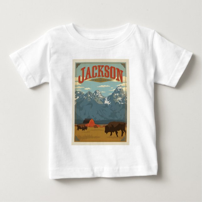 T-shirt Pour Bébé Jackson | Wyoming (Devant)