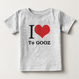 T-shirt Pour Bébé J'adore Gooz, bébé ! (Tissu organique)