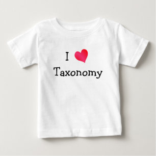 T-shirt Pour Bébé J'adore la taxonomie