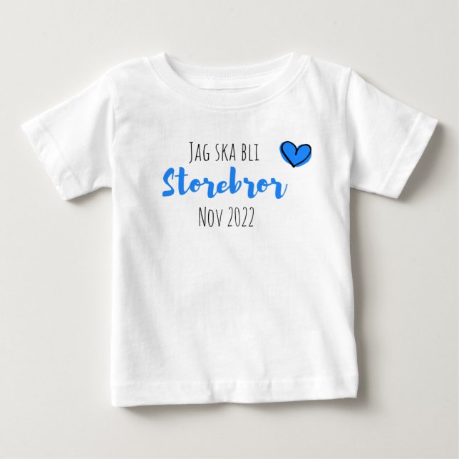 T-shirt Pour Bébé Jag ska bli storebror (Devant)