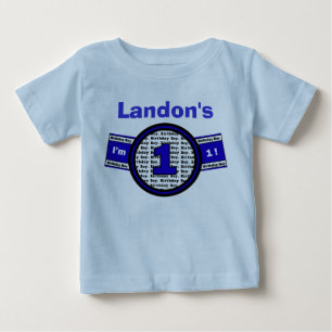 T-shirt Pour Bébé J'ai 1 ans ! Chemise d'anniversaire