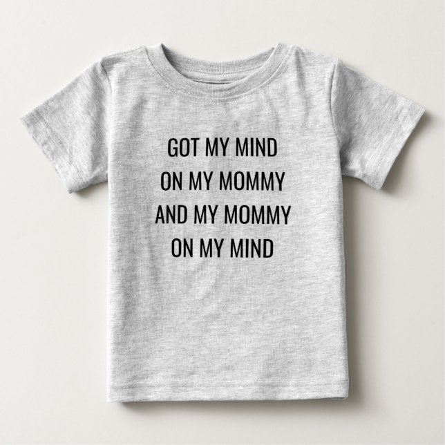 T-shirt Pour Bébé J'ai compris ma maman et ma maman (Devant)