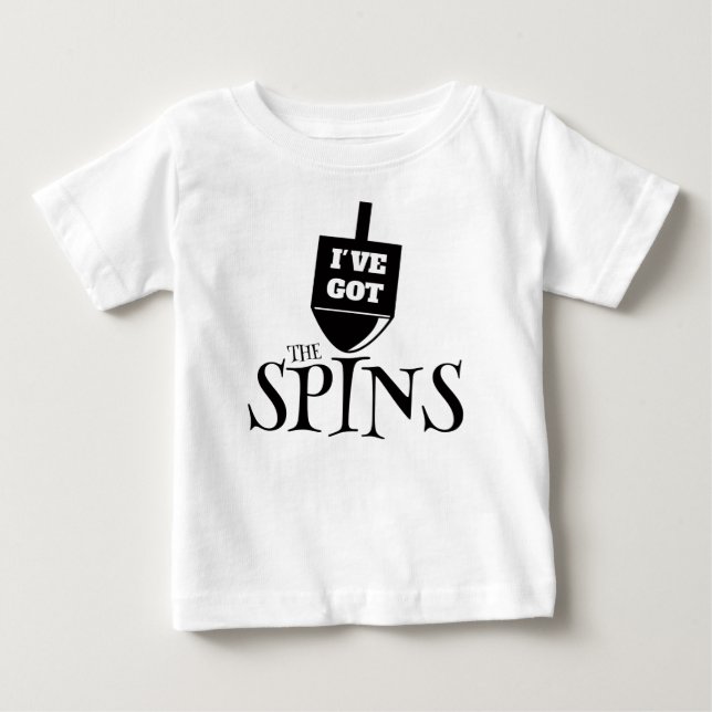 T-shirt Pour Bébé J'ai les rotations - noir (Devant)
