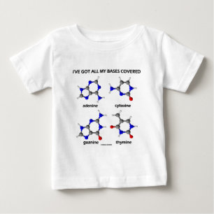 T-shirt Pour Bébé J'ai mes bases couvertes (les bases d'ADN de